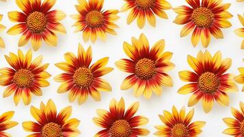 Gaillardia flower patterned background. Flower texture background. Generative AI photo