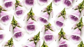 Foxglove flower patterned background. Flower texture background. Generative AI photo