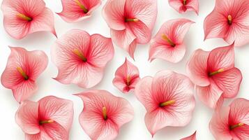 Flamingo flower patterned background. Flower texture background. Generative AI photo