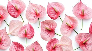 Flamingo flower patterned background. Flower texture background. Generative AI photo