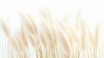 Feather Reed Grass flower patterned background. Flower texture background. Generative AI photo