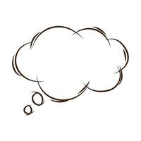 Vector speech bubble templates on white background