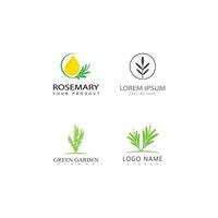 Rosemary  logo vector illustration template business element and symbol design