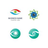 ojo logo vector ilustración negocio elemento y símbolo diseño