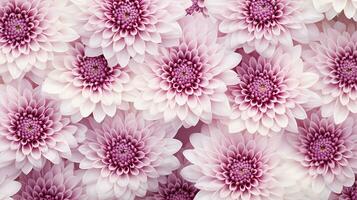 Chrysanthemum flower patterned background. Flower texture background. Generative AI photo