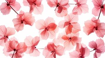 Coral Bells flower patterned background. Flower texture background. Generative AI photo