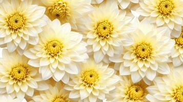 Chrysanthemum flower patterned background. Flower texture background. Generative AI photo