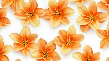 Clivia flower patterned background. Flower texture background. Generative AI photo