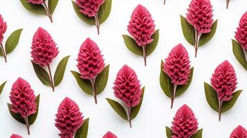 Celosia flower patterned background. Flower texture background. Generative AI photo