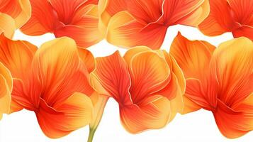 Canna Lily flower patterned background. Flower texture background. Generative AI photo