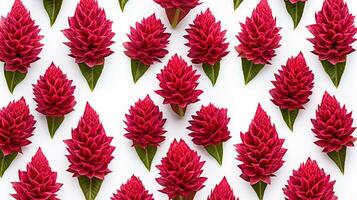 Celosia flower patterned background. Flower texture background. Generative AI photo