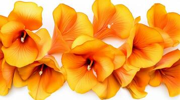 Canna Lily flower patterned background. Flower texture background. Generative AI photo