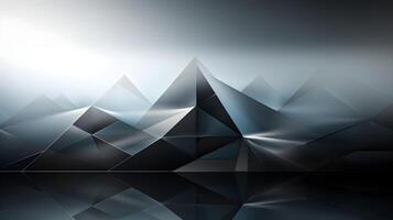 Geometric Harmony - Monochromatic Tech Graphic Background. photo