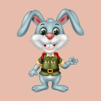 illustration of cute rabbit cartoon vector