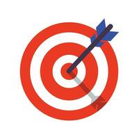 Vector target illustration on white background