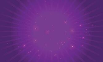 Vector purple background stars and rays