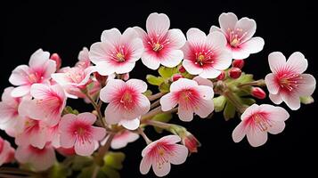 foto de hermosa saxífraga flor aislado en blanco antecedentes. generativo ai