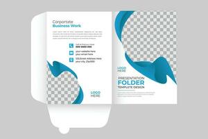 Trendy editable Cover design for documents, folders, catalogues, brochures, product presentations, and booklet cover templates. Creative clean corporate presentation folder design. vector