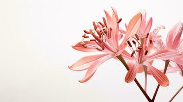 foto de hermosa algodoncillo flor aislado en blanco antecedentes. generativo ai