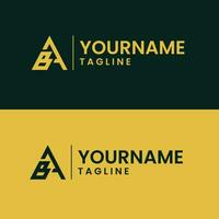 Letter AB Logo Design Template vector