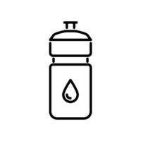 sport drink bottle icon vector in line style