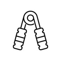 hand grip icon vector in line style