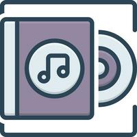 color icon for album vector