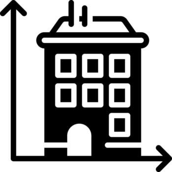 solid icon for dimension vector