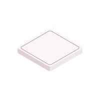 Vector isometric cube on white background