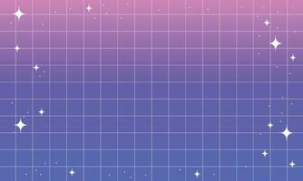 Vector grainy vector mesh gradient with white retro stars. abstract background in y2k aesthetic