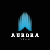 Aurora Logo, Sky Nature Landscape Design, Symbol Vector Illustration Template