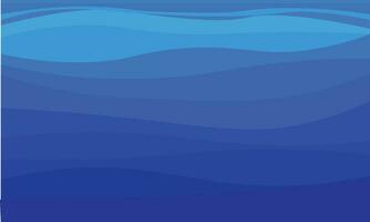 Vector sea waves ripple style blue background