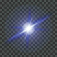 Vector realistic lightning effect