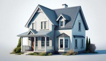 Free photo of real estate or property for template, social media design, architect designing and building a model house.