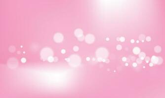 Vector pink background with glowing sparkle bokeh