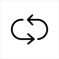 Arrow loop icon Design Template vector