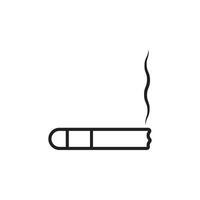 vector de icono de cigarrillo