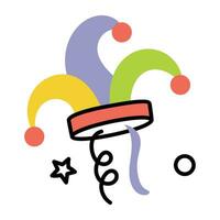 Trendy Clown Cap vector