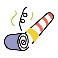 Trendy Party Blower vector