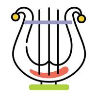 Trendy Lyre Concepts vector