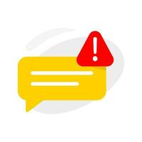 warning message concept illustration flat design vector eps10. modern graphic element for landing page, empty state ui, infographic, icon