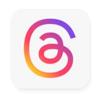 Threads logo with Different colors and Threads phone icon, Threads logo vector. Threads by Meta. Threads social network by Instagram. New social network by Meta, July 20, 2023 - Dhaka, Bangladesh png