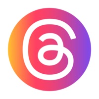 Threads logo with Different colors and Threads phone icon, Threads logo vector. Threads by Meta. Threads social network by Instagram. New social network by Meta, July 20, 2023 - Dhaka, Bangladesh png