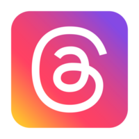 Threads logo with Different colors and Threads phone icon, Threads logo vector. Threads by Meta. Threads social network by Instagram. New social network by Meta, July 20, 2023 - Dhaka, Bangladesh png