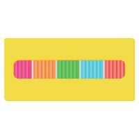 Box of Modeling Clay. Vector flat illustration