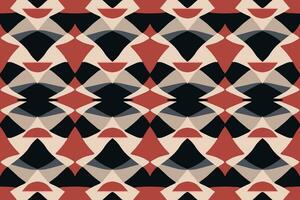 Modern geometric shapes patterns, seamless vector illustration. Pattern designs with modern geometric shapes can be printed as a background image or used for rugs, carpets, or textile fabric.