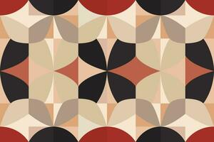 Modern geometric shapes patterns, seamless vector illustration. Pattern designs with modern geometric shapes can be printed as a background image or used for rugs, carpets, or textile fabric.