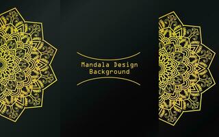 Pattern Golden Mandala Design vector