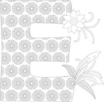 Letter Background Pattern Coloring Pages vector