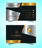 doble cara lujo, moderno y elegante negocio tarjeta diseño modelo. vector ilustración